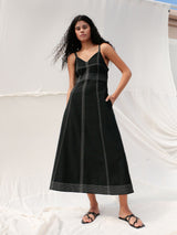 Eva Maxi Dress - Black - Sumiye Co