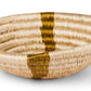 6" Small Striped Olive Round Basket | Home Decor