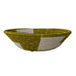12" Large Olive Geo Round Basket | Home Decor