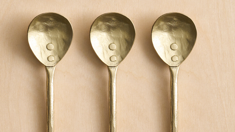 Forge Brass Small Spoons - Set of 3 - Sumiye Co