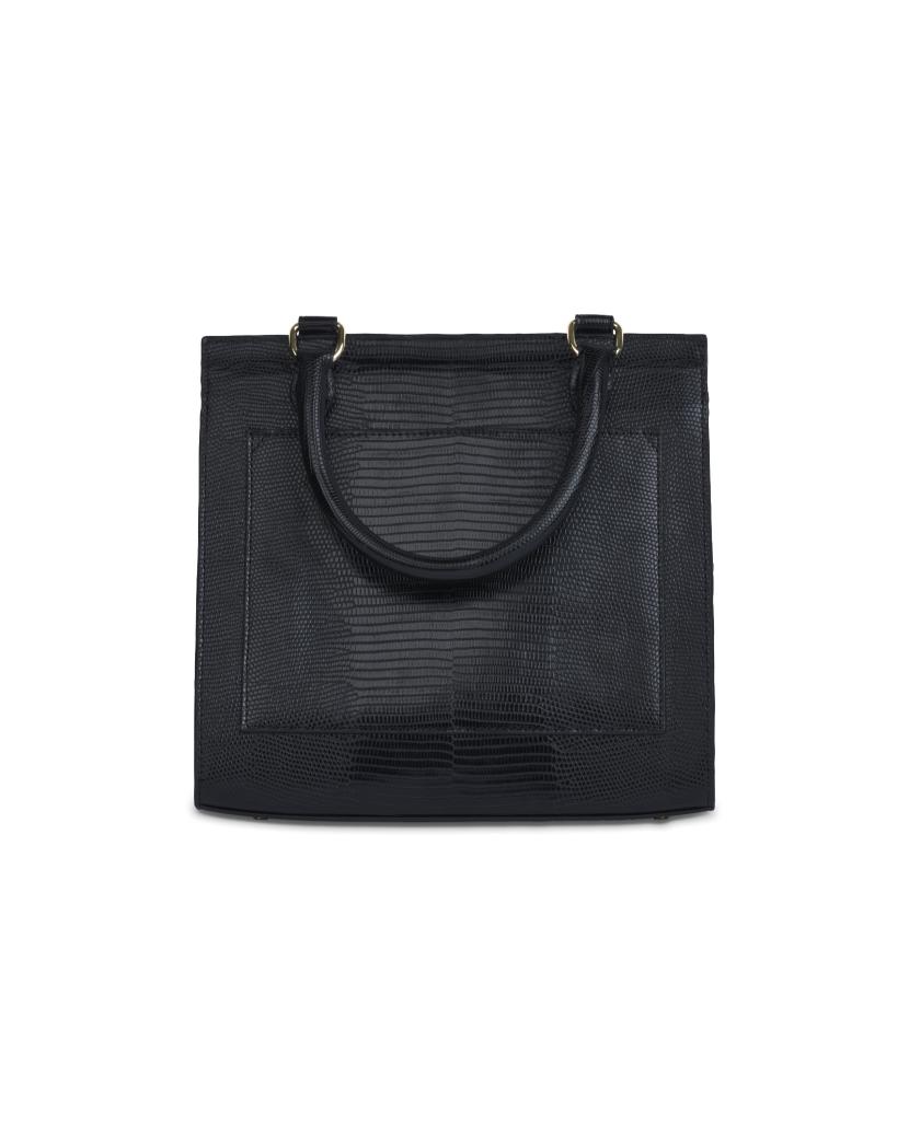 The Luncher - Black Lizard | Designer Lunch Bags & Totes - Sumiye Co