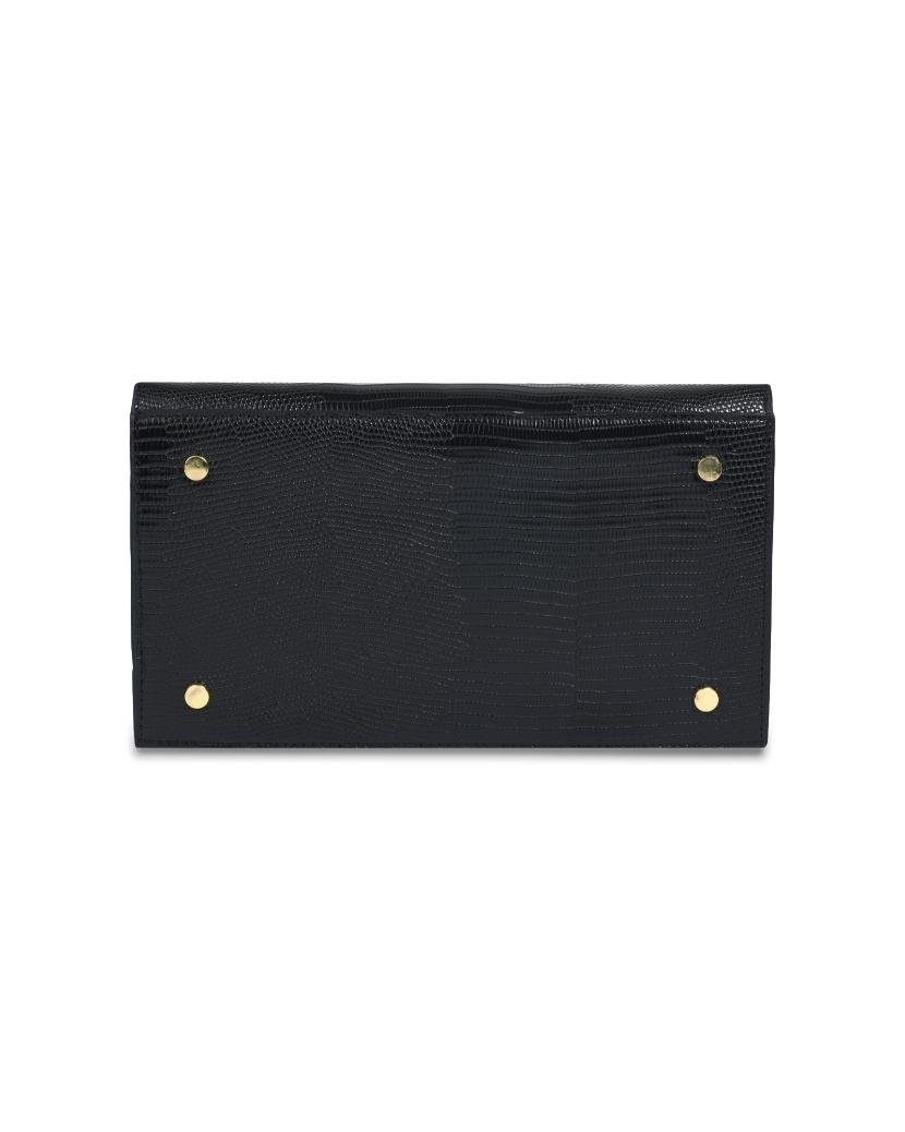 The Luncher - Black Lizard | Designer Lunch Bags & Totes - Sumiye Co