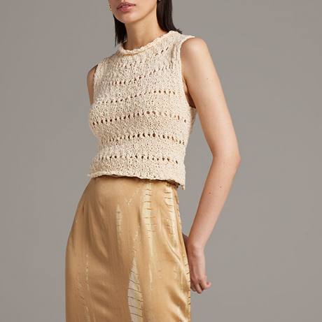 Flammé Knit Crop Top - Sumiye Co