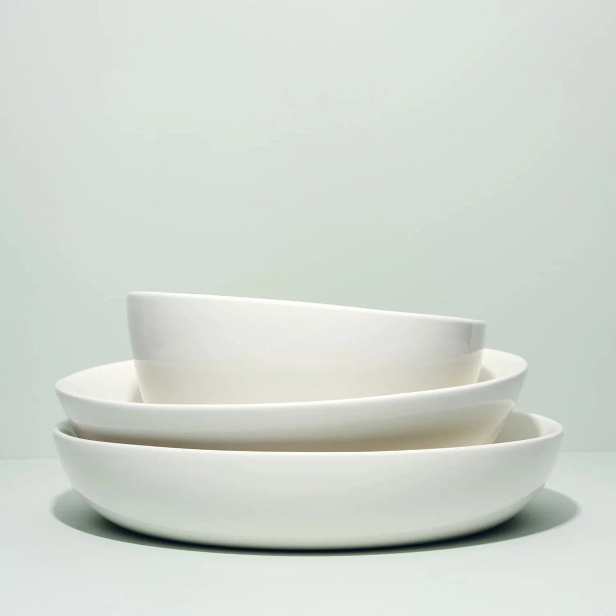 Deep Serving Bowl - White | Hand Glazed - Sumiye Co