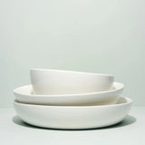 Deep Serving Bowl - White | Hand Glazed - Sumiye Co