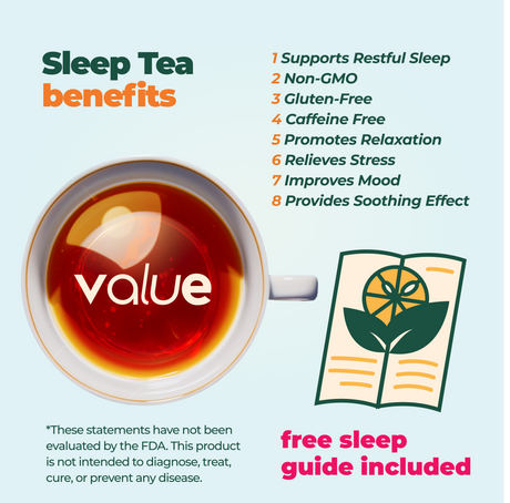 Herbal Sleep Tea with Sleep Guide - 60 - Sumiye Co