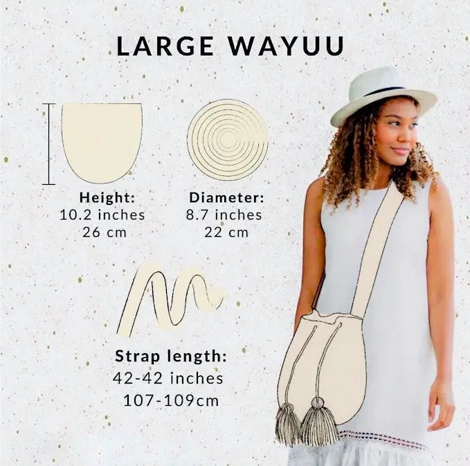 Fuego Wayuu Crochet Crossbody | Bucket Bag Lombia + Co.