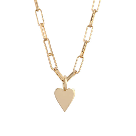 Helena Heart Charm Necklace