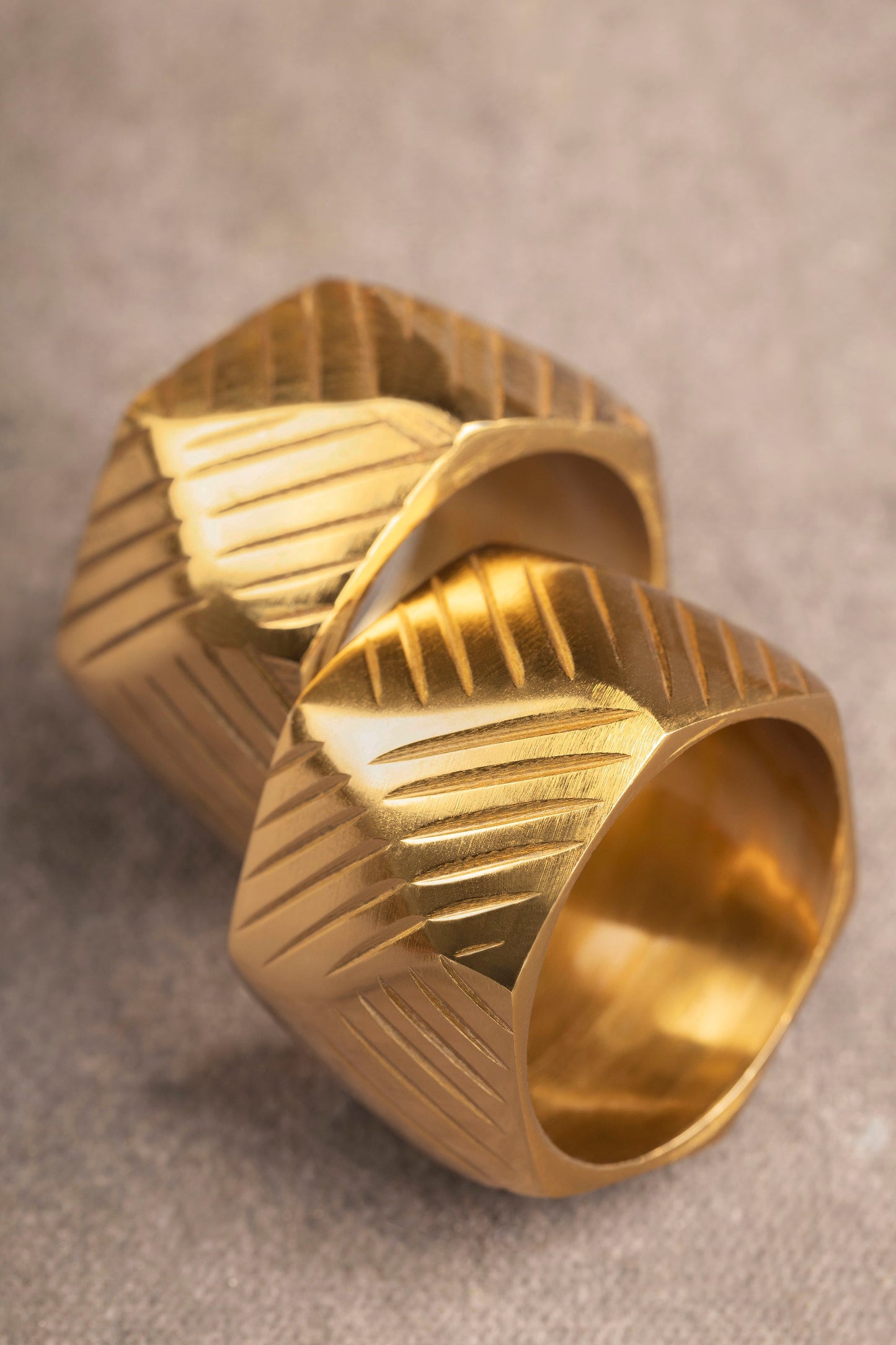 Jamila Gold Napkin Rings, Set of 6