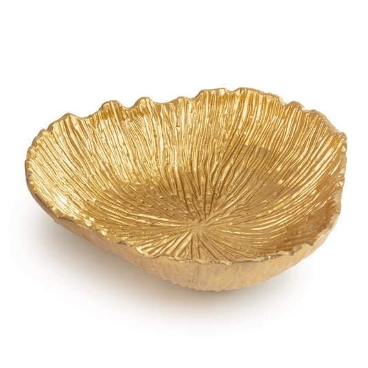 Hudson Decorative Bowl - Matt Gold 12" x 12"