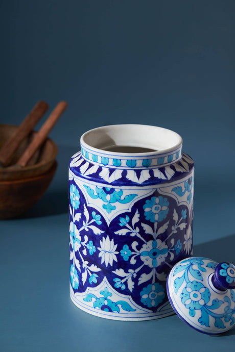 Perveni Ceramic Decorative Kitchen Canister - Sumiye Co