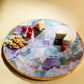 Radiance Round Composite Agate Cheese Board 12"