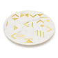 Olympia Round Marble Cheese Board 12" (White & Gold)