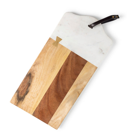 Darvaza Marble & Wood Cutting Board 18" x 8.75"