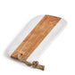 Sulguni Marble & Wood Cutting Board, White 18" x 8"