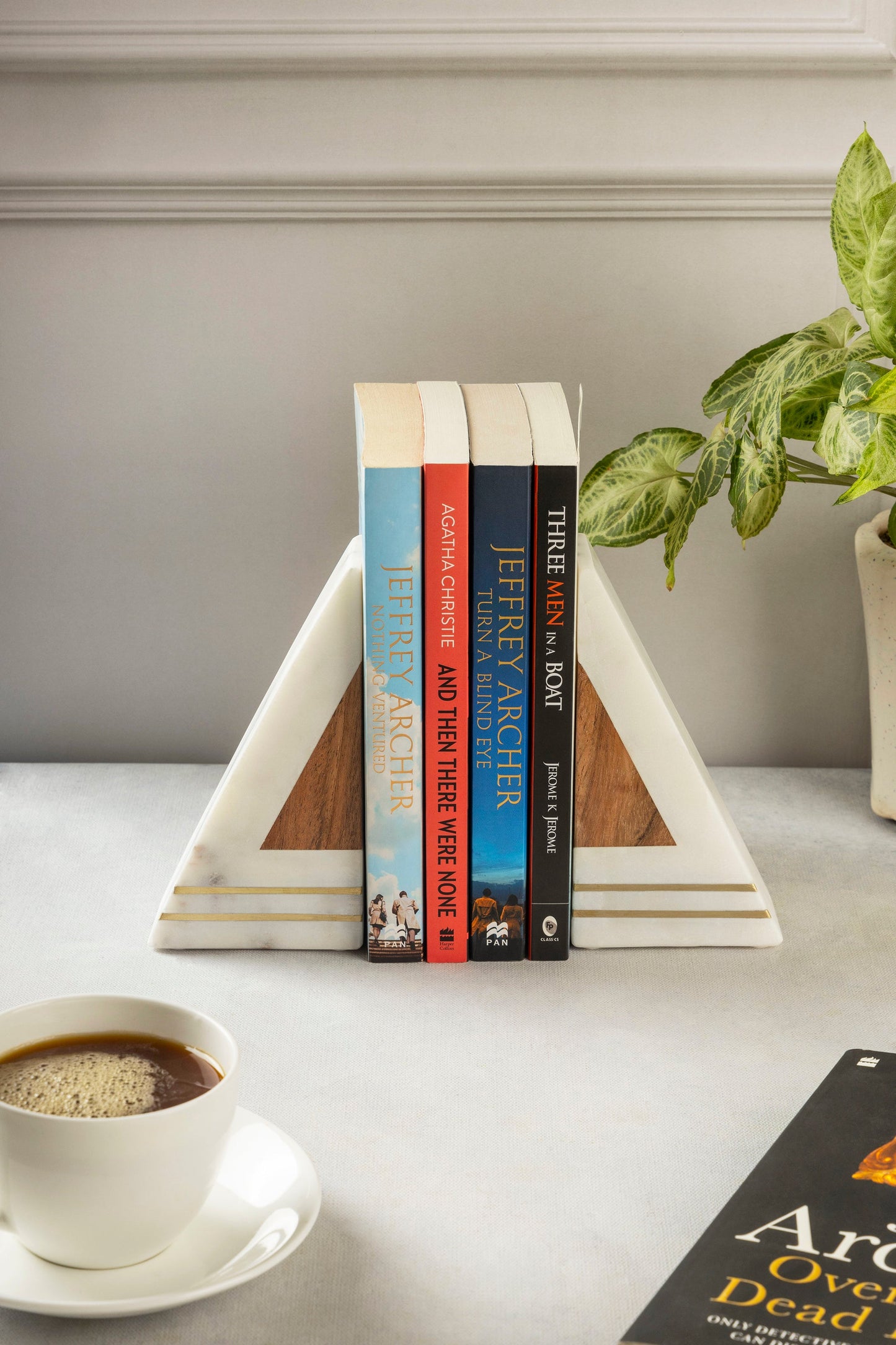 Gilmore Marble Bookends, Set of 2 (6" x 2" )