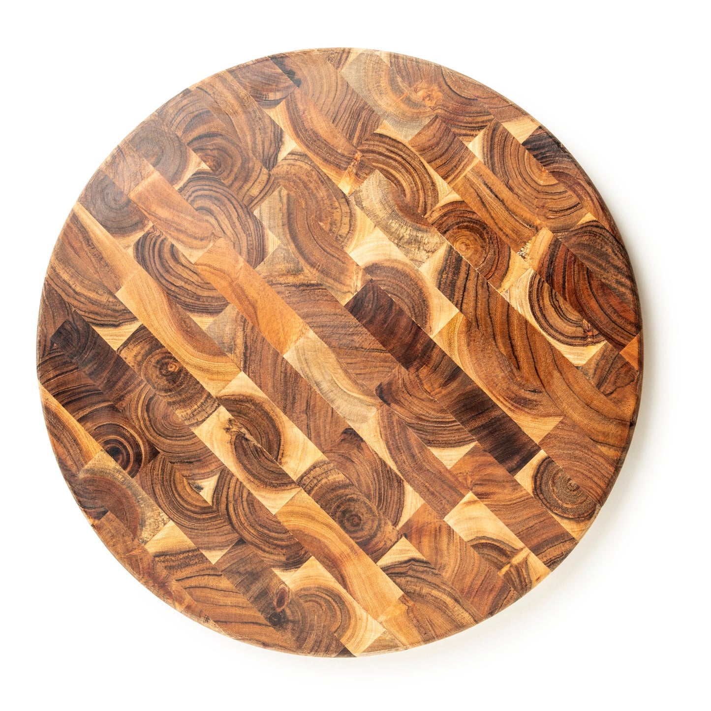 Taiga End Grain Wood Cutting Board, Round 16"