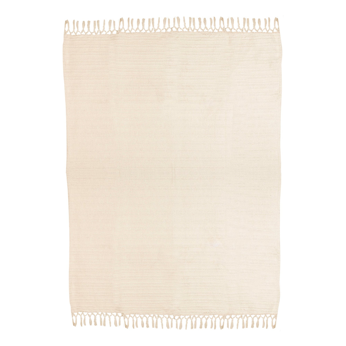 Dorset Throw Blanket 50"W x 60"L - Ivory - Sumiye Co