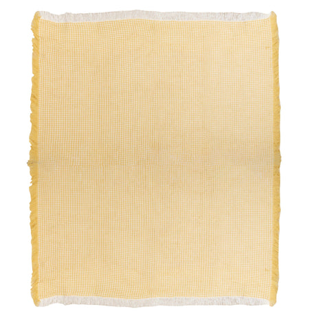 Eros Throw Blanket 50"W x 60"L - Mustard, Apricot Or Avocado - Sumiye Co