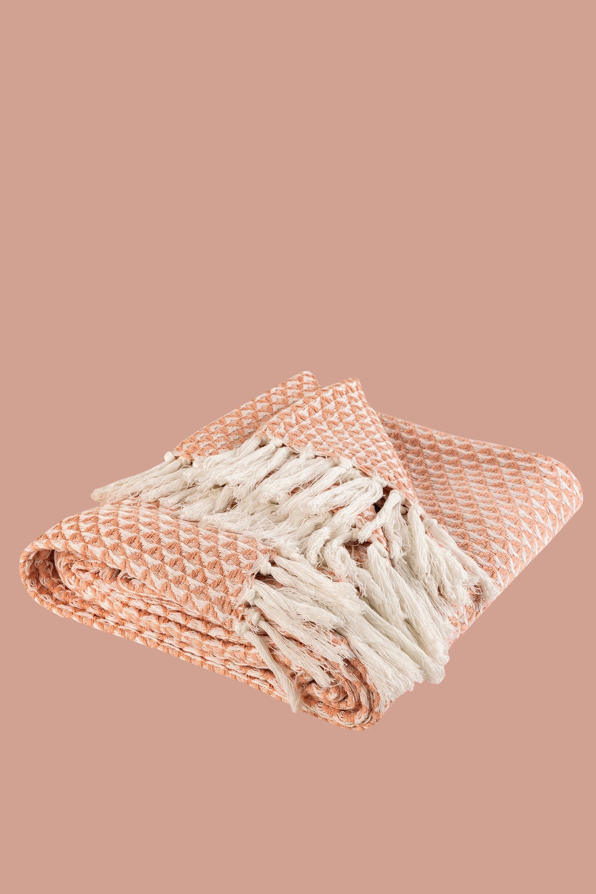 Eros Throw Blanket 50"W x 60"L - Mustard, Apricot Or Avocado - Sumiye Co