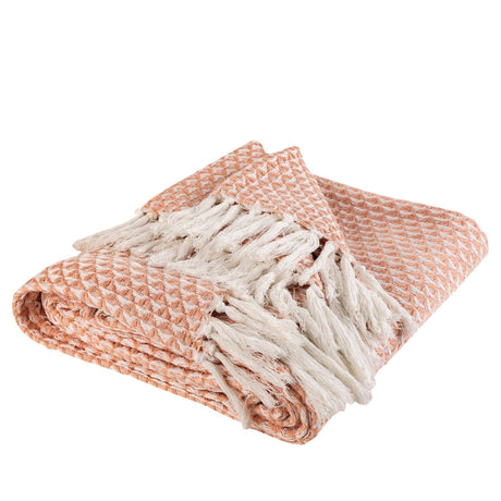 Eros Throw Blanket 50"W x 60"L - Mustard, Apricot Or Avocado - Sumiye Co