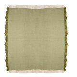 Eros Throw Blanket 50"W x 60"L - Mustard, Apricot Or Avocado - Sumiye Co