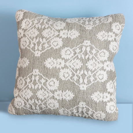 Roche Throw Pillow 18" x 18" - Sage, Peach - Sumiye Co