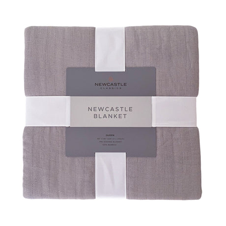Newcastle Grey Oversized King Luxury Bamboo Bed Blanket-0