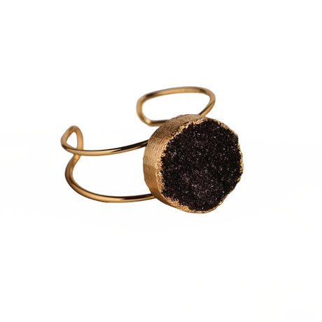 Gemstone Necklace, Druzy Pendant, Gift for Her by Phoebe`s - Sumiye Co