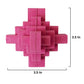 Geometric TPR Dog Chew Toy - Pink-4