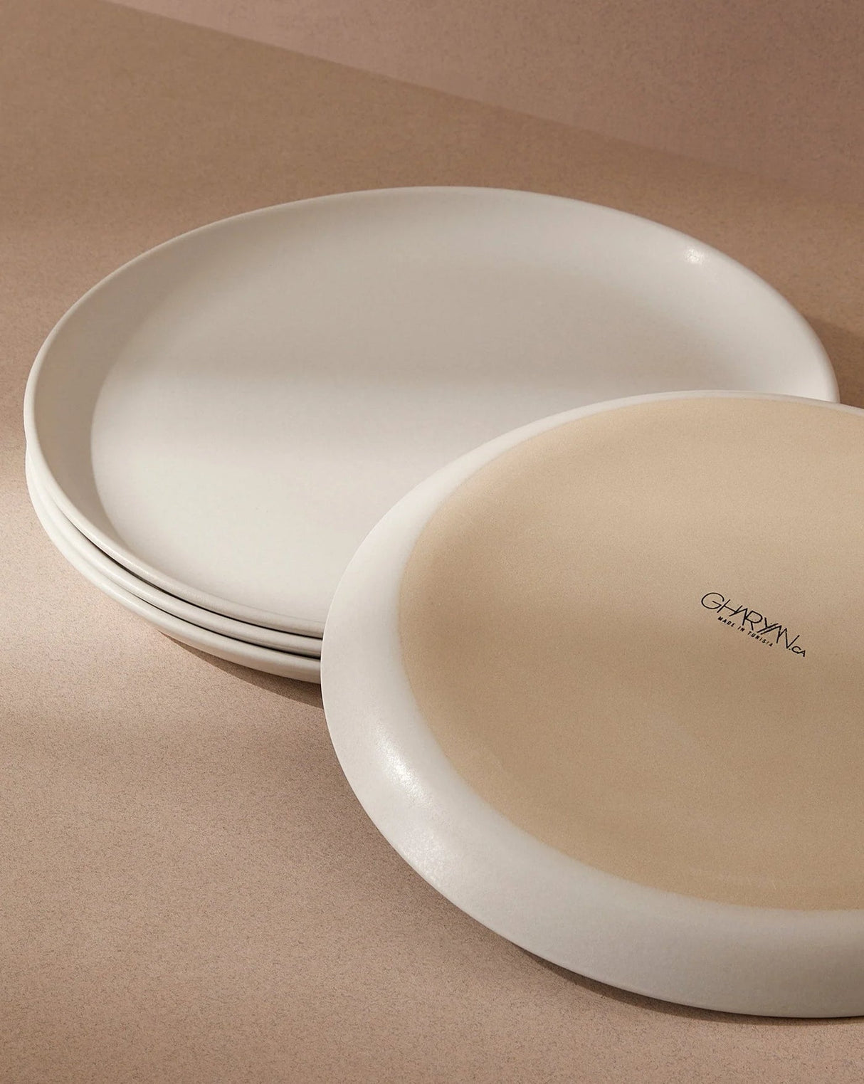 Tunisian Side Plate (Set of 4) - Matte White 9.4" - Sumiye Co