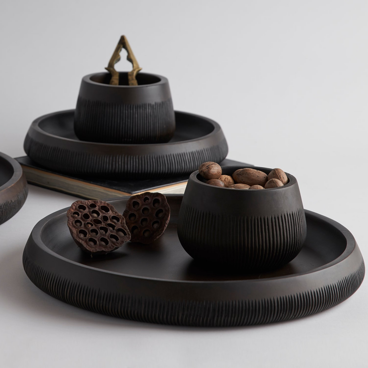 Hand-Carved Mango Wood Small Tray - Sumiye Co