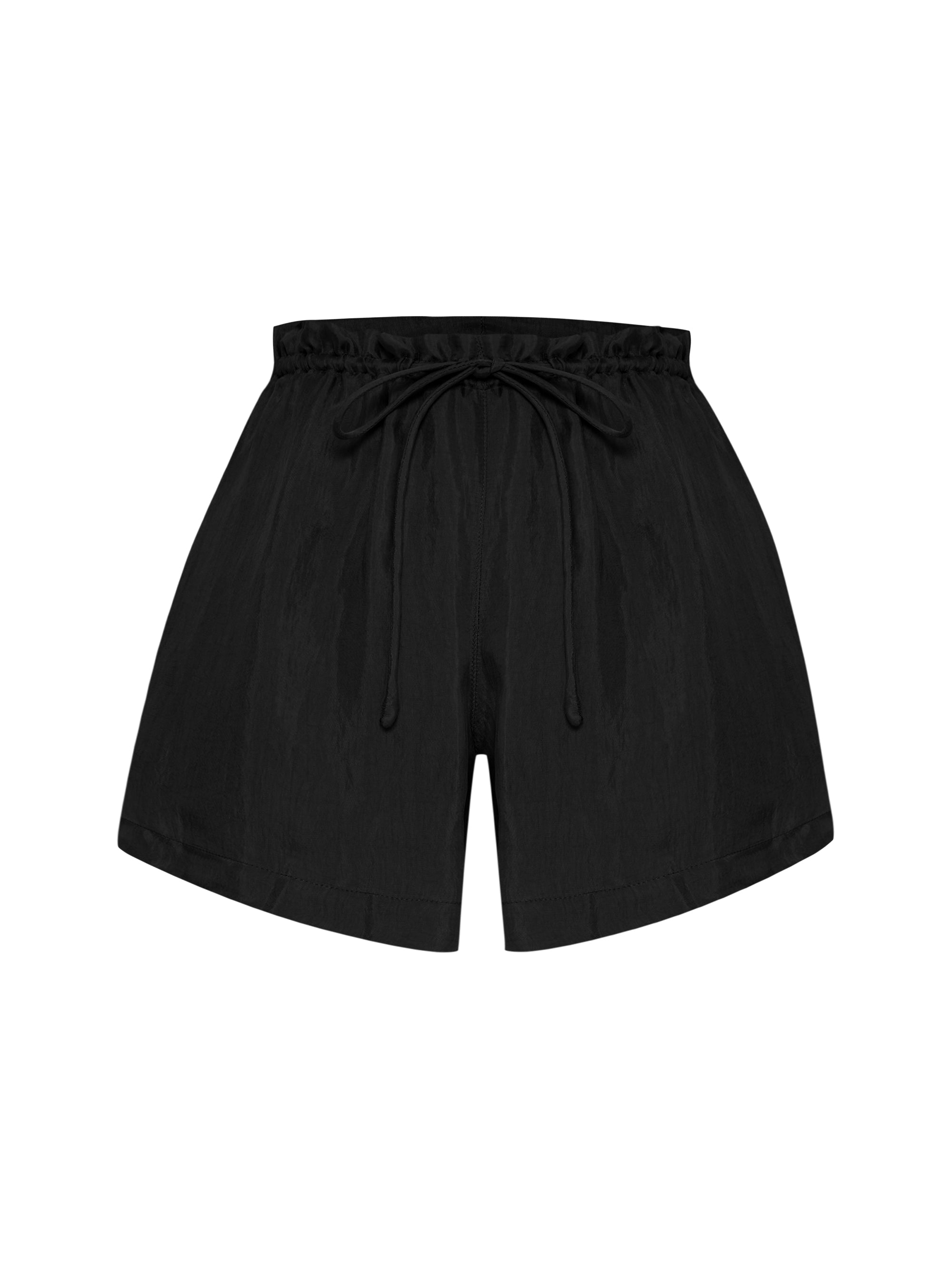 Lucid Flow Tie Shorts - Black - Sumiye Co