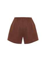 Kaya Drawstring Shorts - Terracotta - Sumiye Co