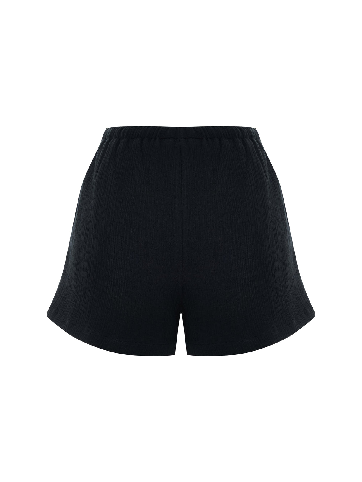 Aura Drawstring Shorts - Black - Sumiye Co