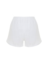Aura Drawstring Shorts - White - Sumiye Co