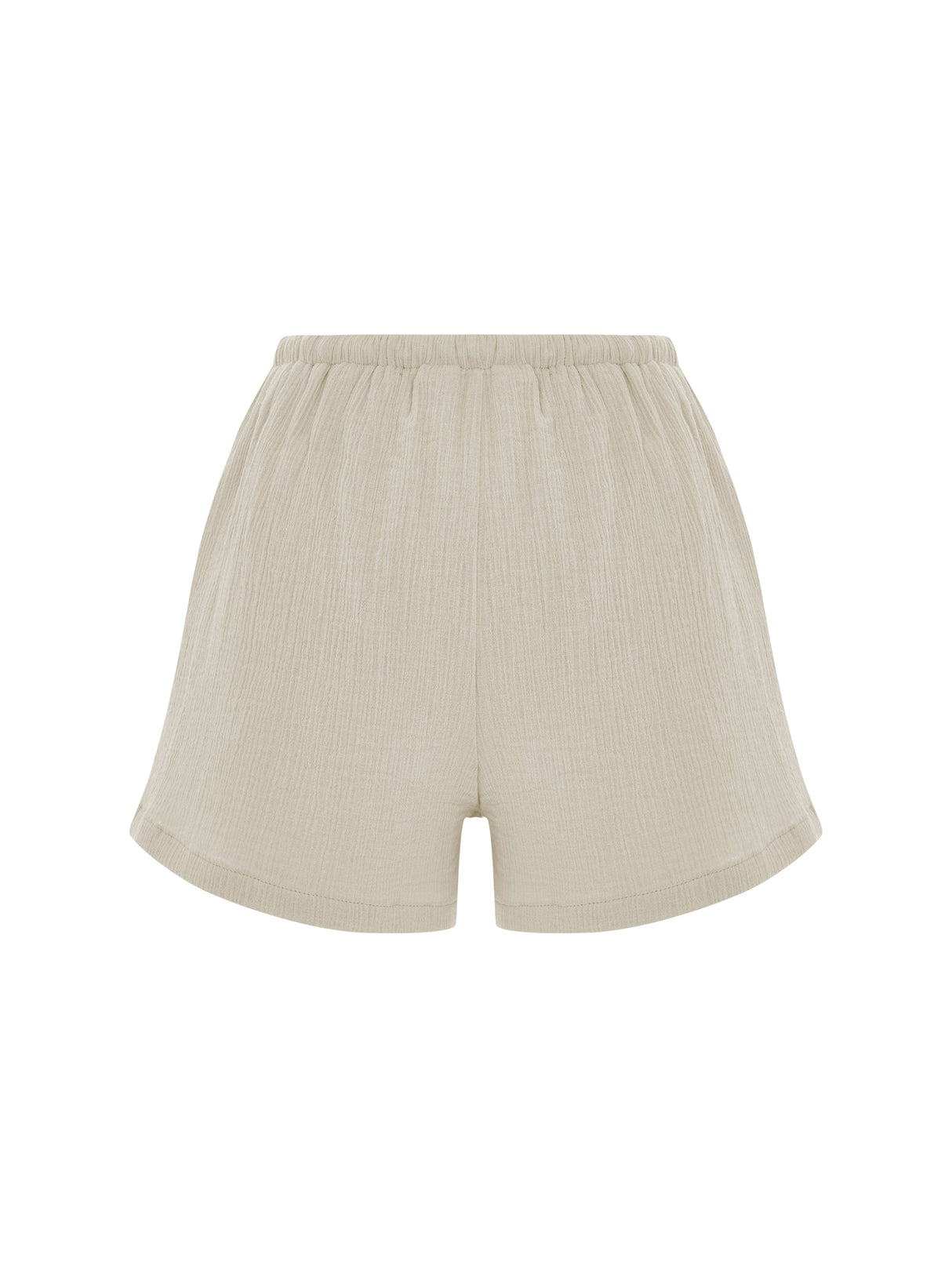 Aura Drawstring Shorts - Oatmeal - Sumiye Co