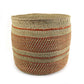 Iringa Baskets - Auburn Stripe  | Woven Milulu Grass - Africa