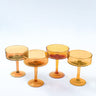 Hammered Coupe Cocktail Glasses - Set of 4