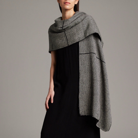 Lineas Shawl in Baby Alpaca - Sumiye Co