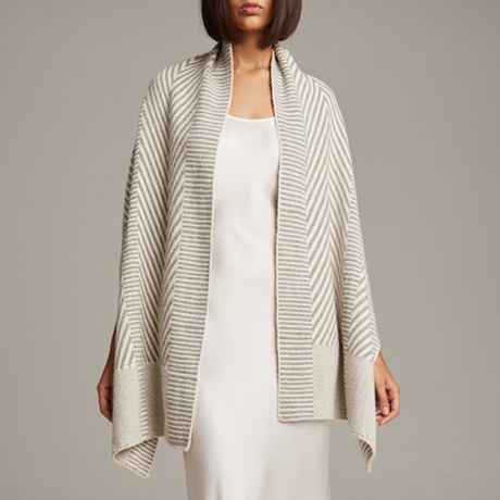 Chevron Shawl in Baby Alpaca - Sumiye Co