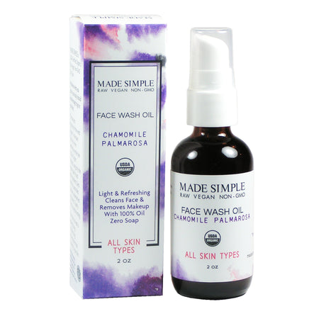 Organic Face Wash Oil – Pumpkin & Safflower (2 fl oz) - Sumiye Co