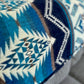 Alpaca Wool Reversible Blanket  - Cobalt Blue 90" x 78”