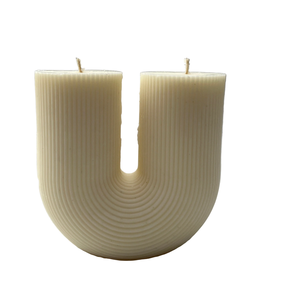 Vela decorativa 'The U Ribbed' de Aaram Lux | Cera de soja
