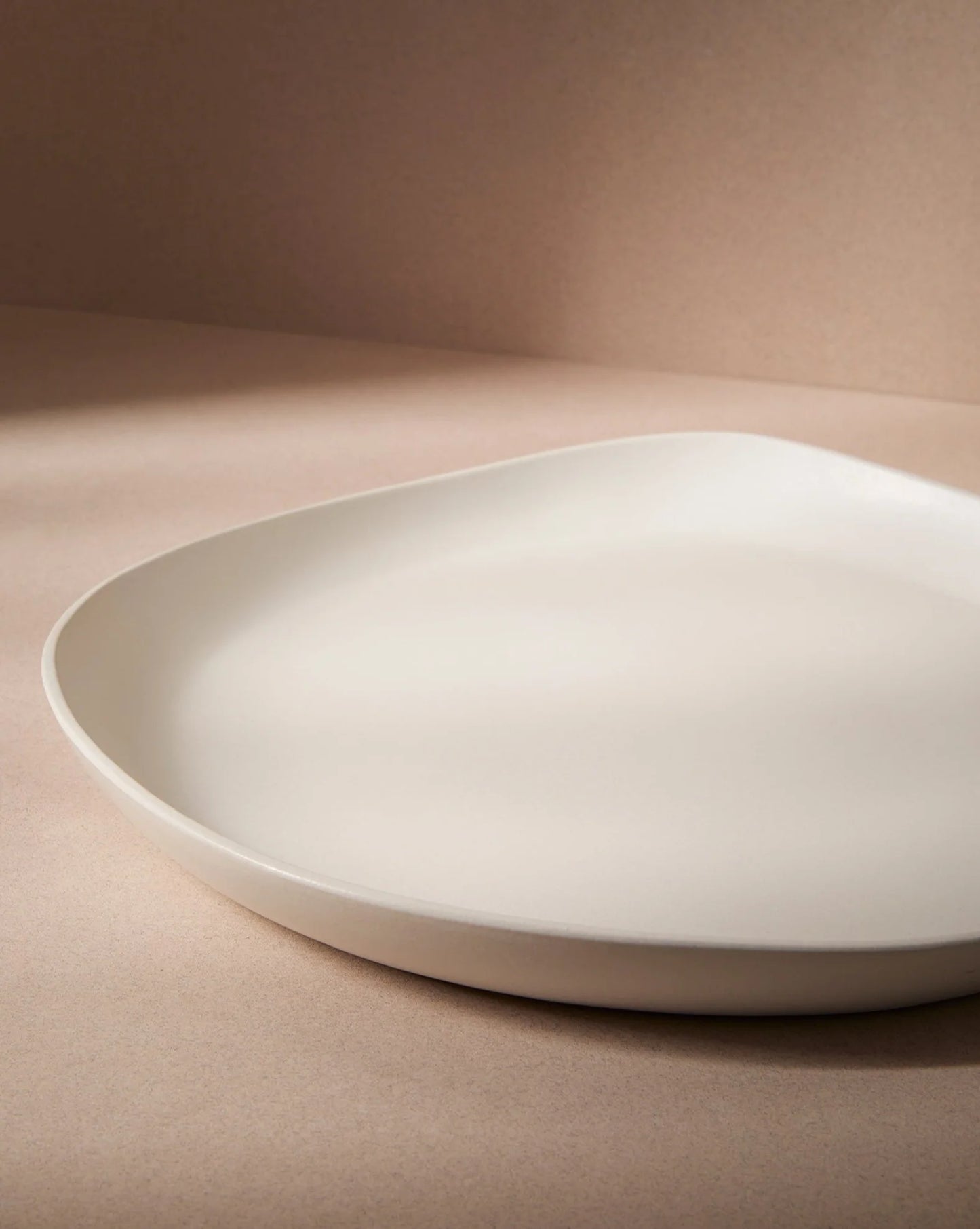 Round Serving Platter 16 in - Enameled Stoneware | Tunisia - Sumiye Co