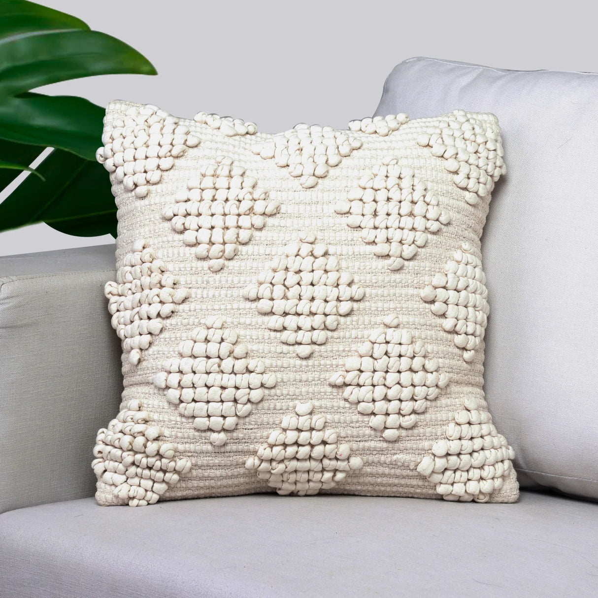 Bit of Meraki Kunbi Throw Pillow Cover 18" x 18" - Sumiye Co