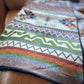 Alpaca Wool Reversible Blanket - Retro 90" x 78”