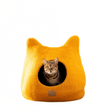 Whimsical Cat Ear Cave Bed- Fire Orange - Sumiye Co