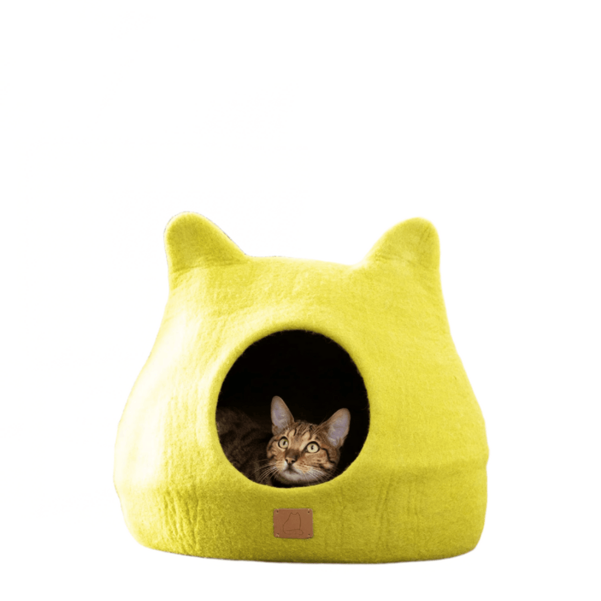 Whimsical Cat Ear Cave Bed - Citrus Green - Sumiye Co