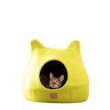 Whimsical Cat Ear Cave Bed - Citrus Green - Sumiye Co